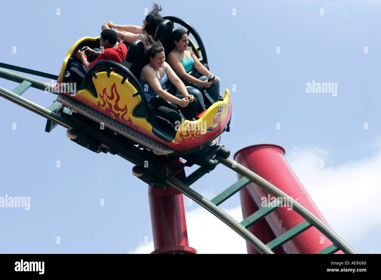 Drachen-Fury ritten Chessington World of Adventures Stockfoto