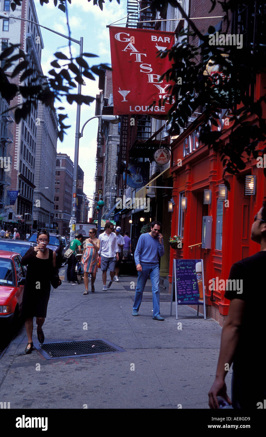 Straßenszene in Nolita Stadtteil Manhattan ny usa Stockfoto