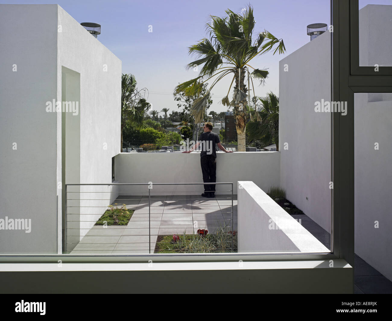 1121 Abbot Kinney, Venice Beach, Kalifornien. Architekt: SANT Architekten Stockfoto
