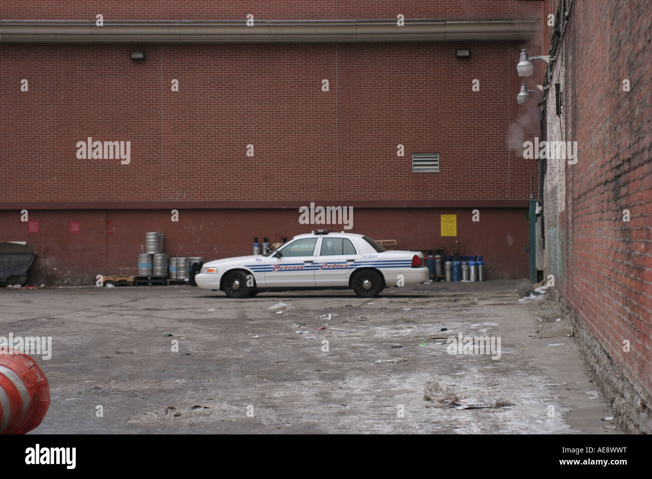 Detroit Polizei-Fahrzeug Stockfoto
