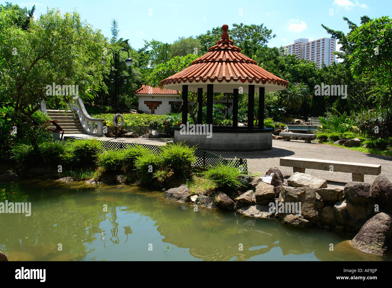 Shatin neue Park Hong Kong China Stockfoto