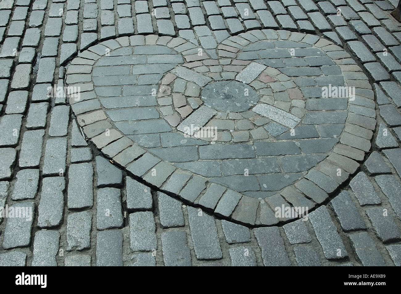 The Heart of Midlothian, Edinburgh, Schottland.  Spuck drauf für Glück! Stockfoto