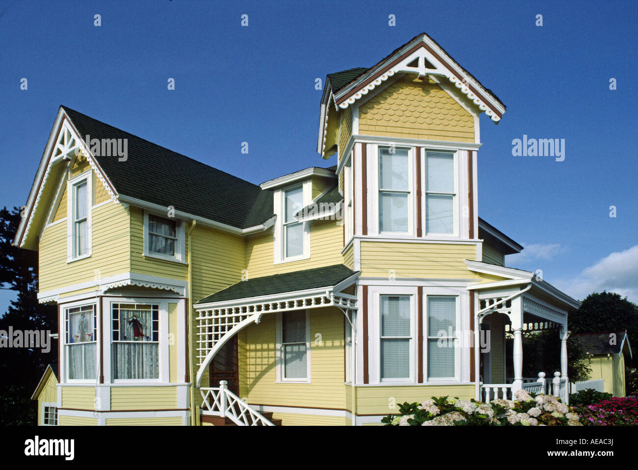 VICTORIAN PACIFIC GROVE, KALIFORNIEN Stockfoto