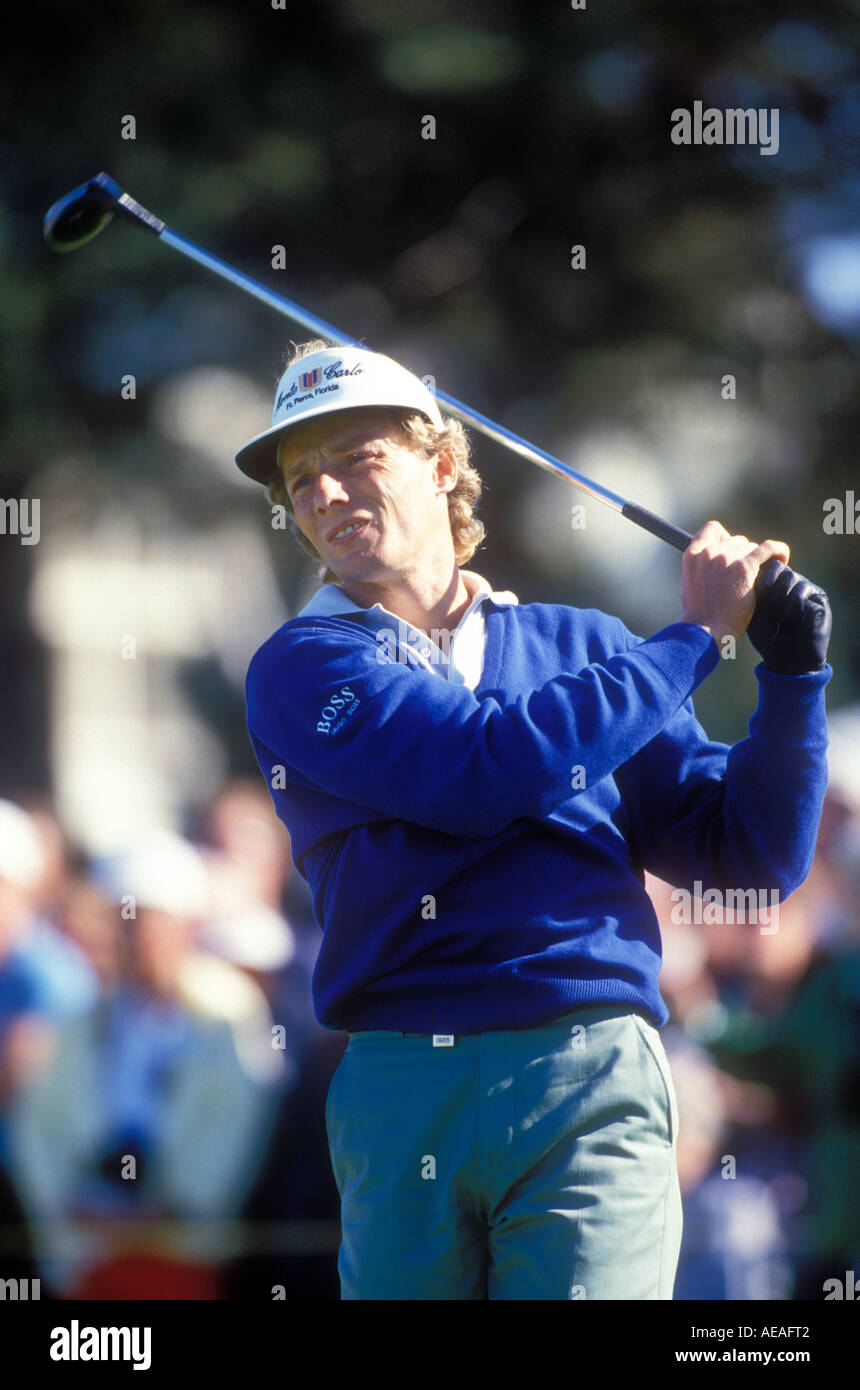 Bernhard Langer konkurriert in California-Golf-Turnier. Stockfoto