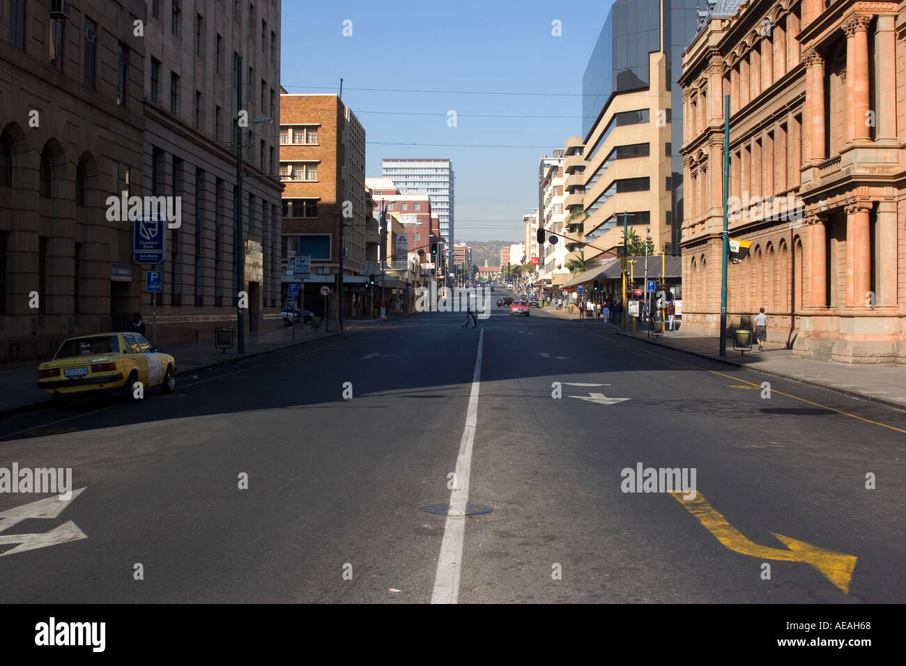 Paul Kruger Pretoria Stadtstraße Stockfoto