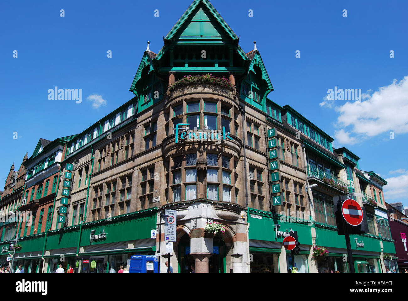 Fenwicks Kaufhaus, Market Street, Leicester, Leicestershire, England, Vereinigtes Königreich Stockfoto