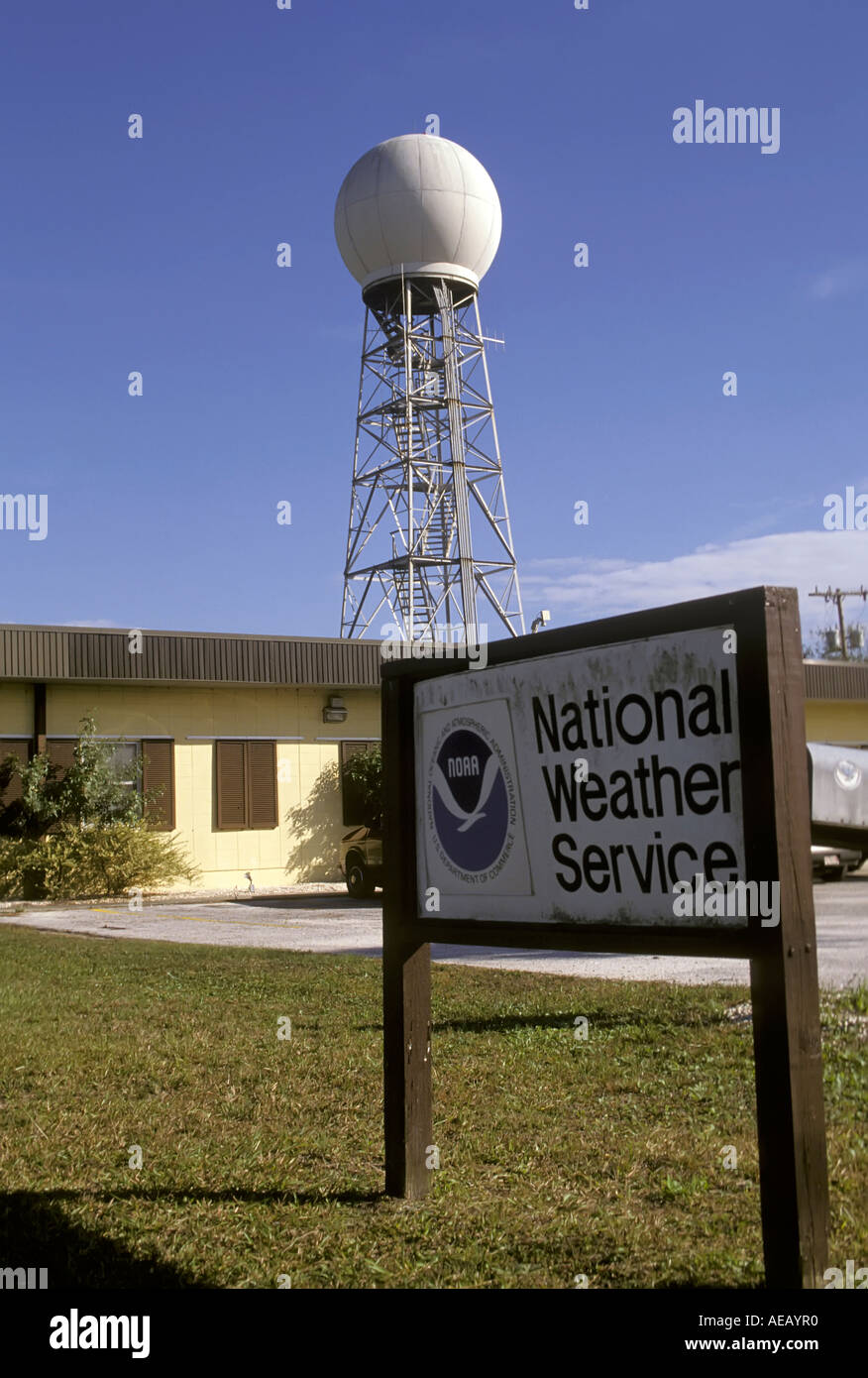 Nationaler Wetter-Service Doppler Wetterstation in Tampa Florida FL Stockfoto