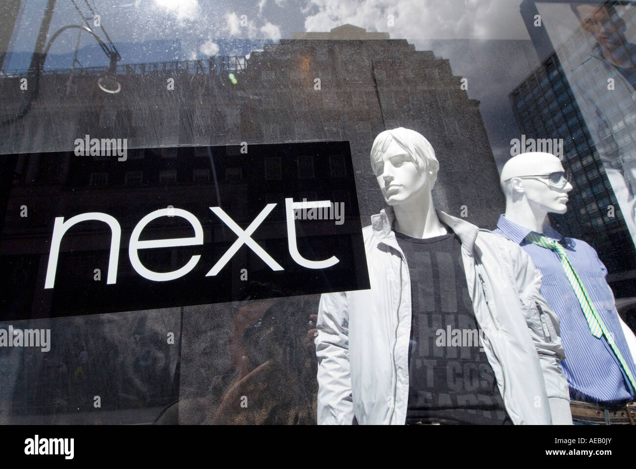 Nächsten Schaufenster-Display auf der Oxford Street im Zentrum von London. UK Stockfoto