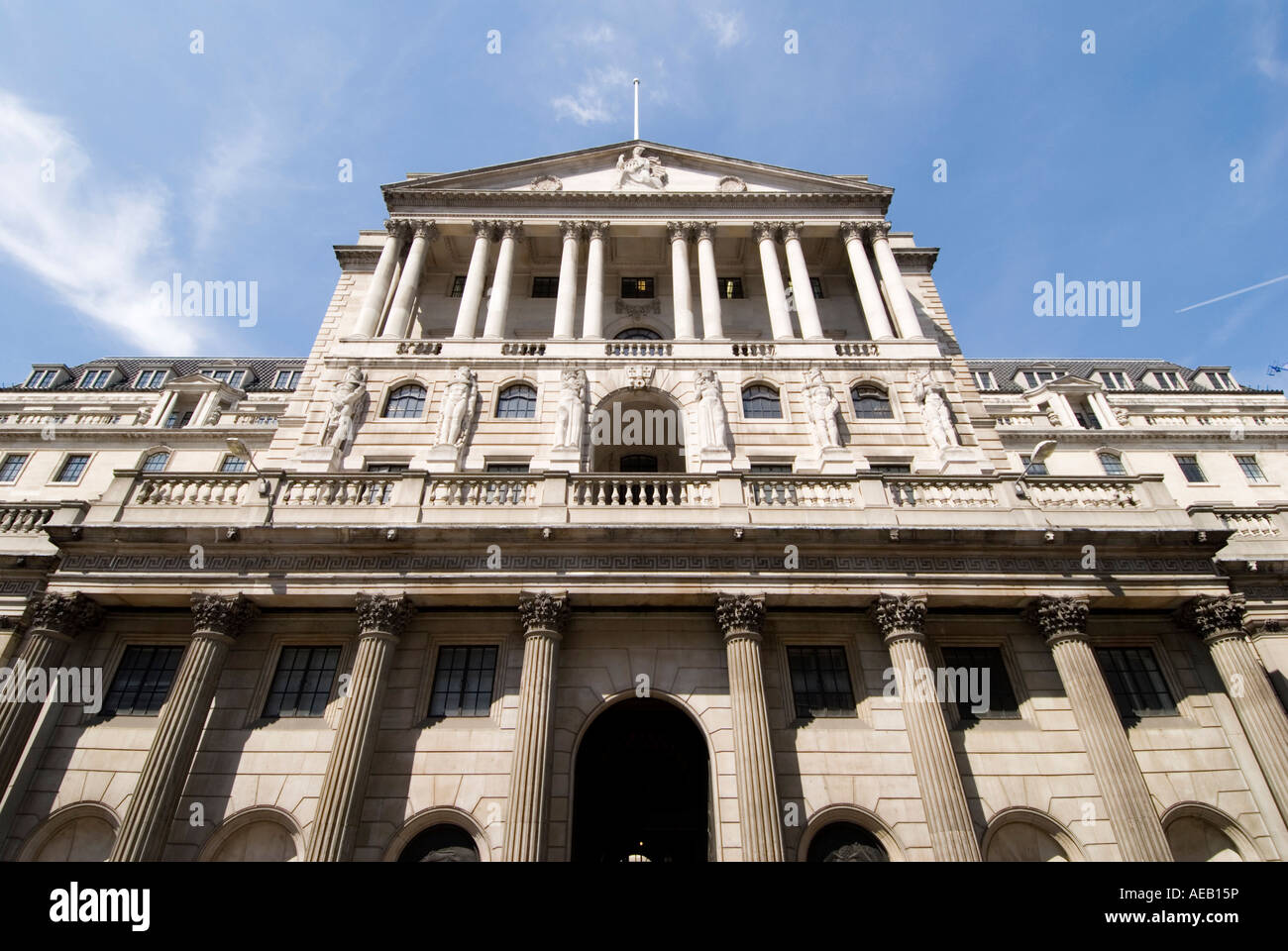 Die Bank of England Gebäude der City of London UK Stockfoto