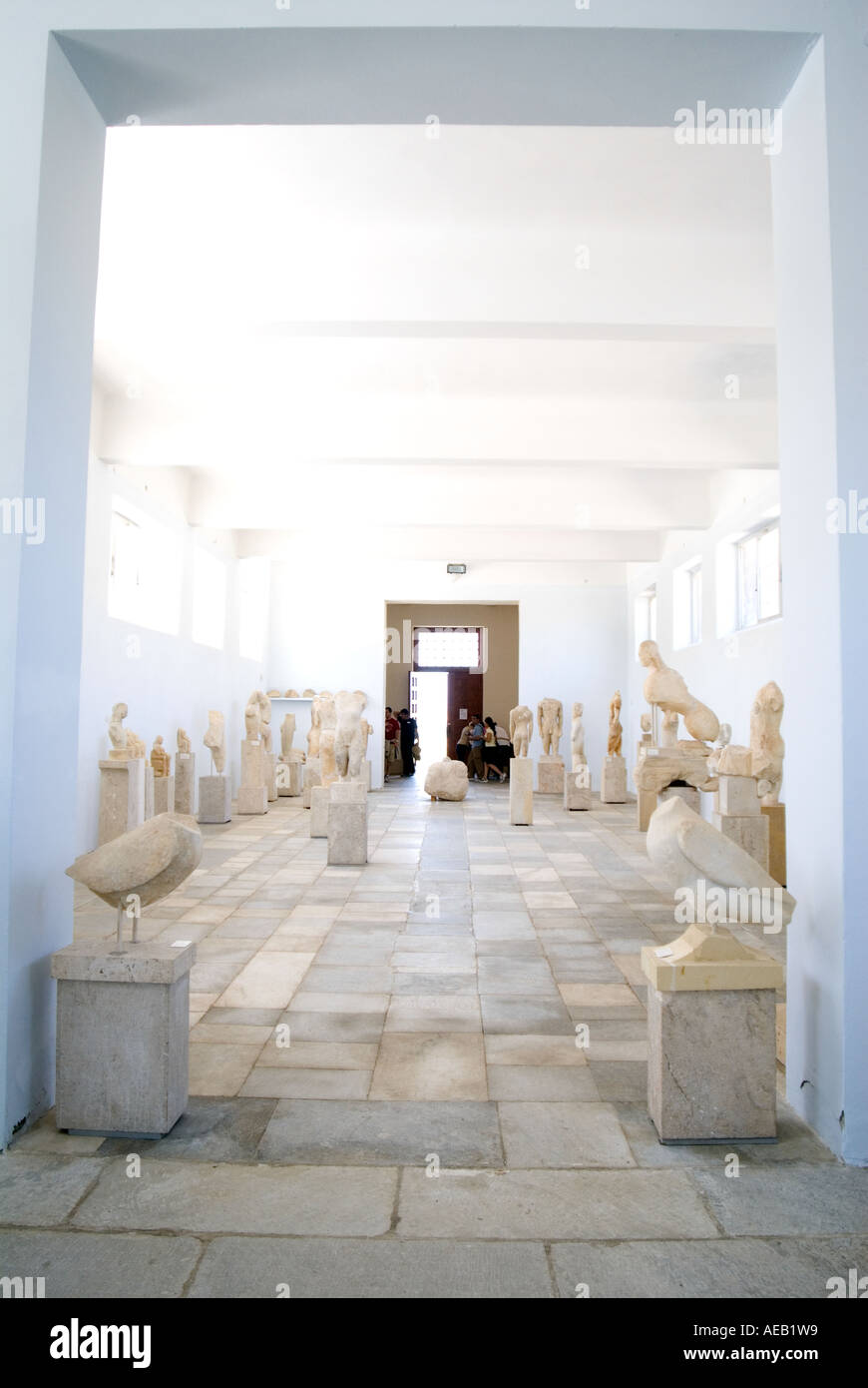 Archäologisches Museum innere Insel Delos, Griechenland Stockfoto