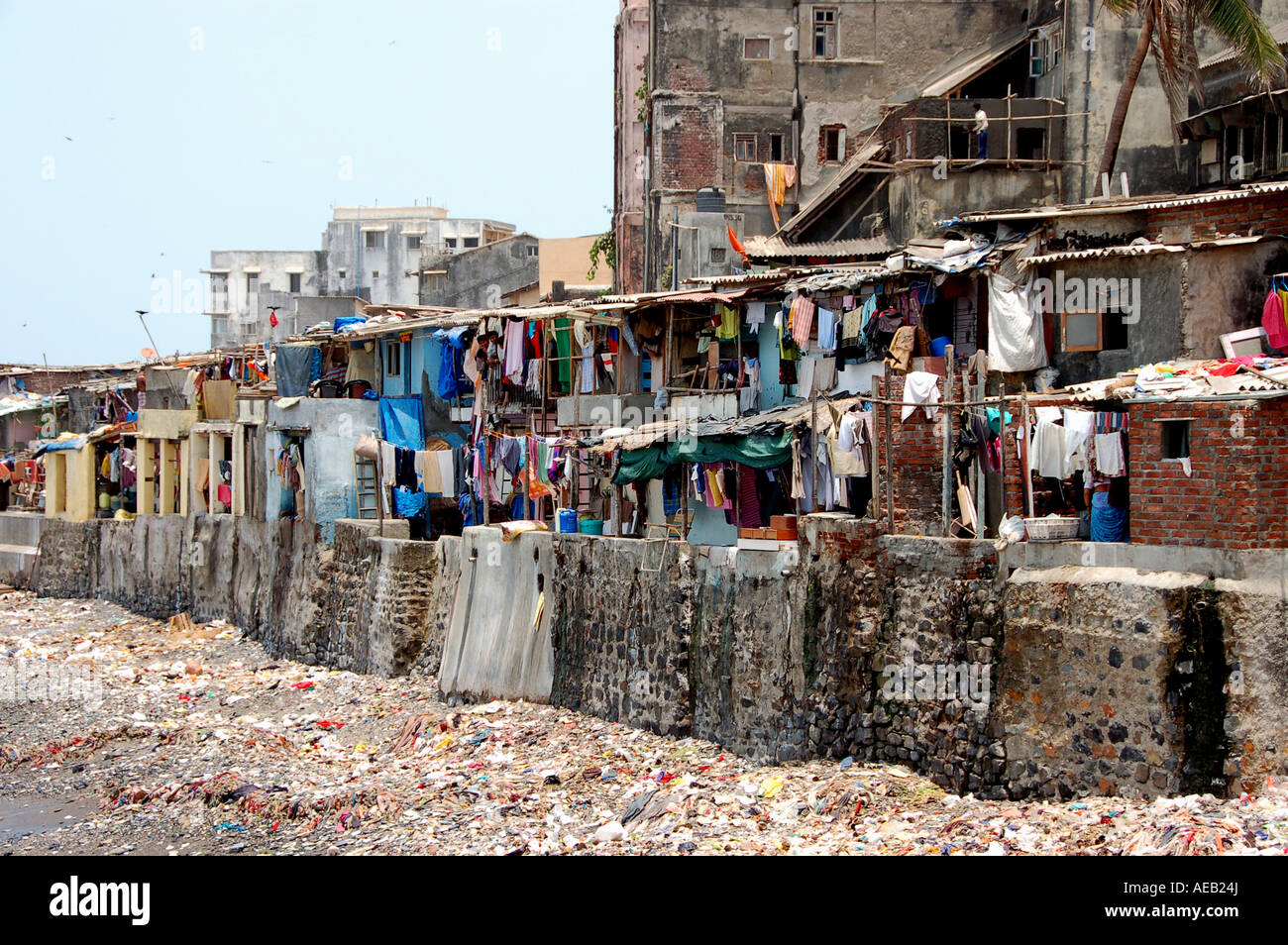 Shanty Town Häuser in Mumbai / Bombay, Indien Stockfotografie Alamy