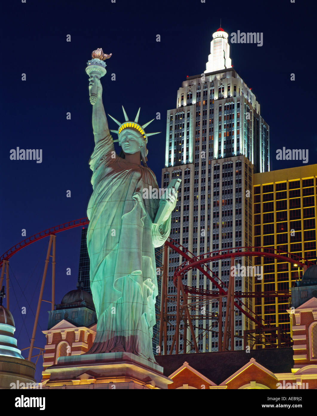 New York New York Hotel & Casino, Las Vegas, Nevada, USA Stockfoto