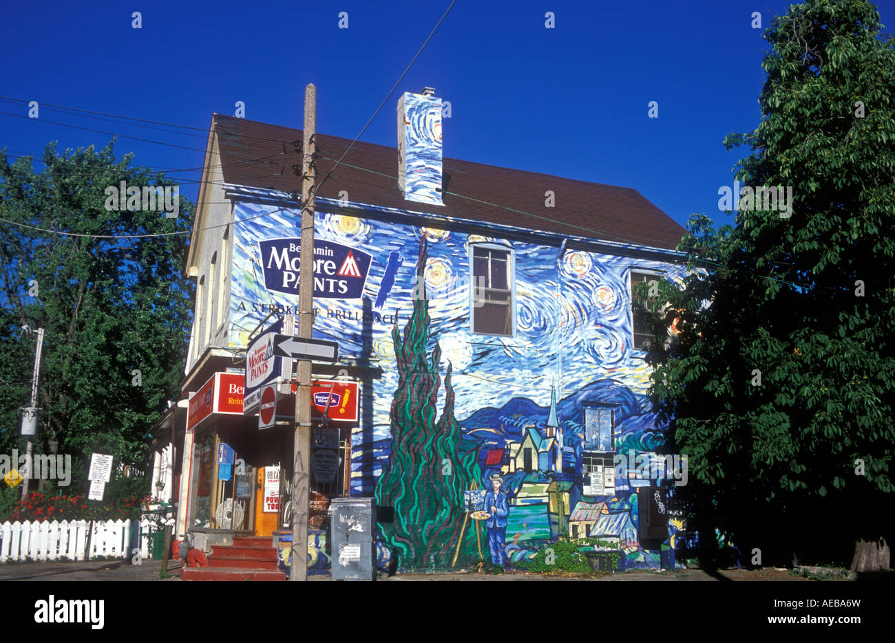 Kanada Ontario Toronto äußere des Paint Shop gemalt im Stil Vincent Van