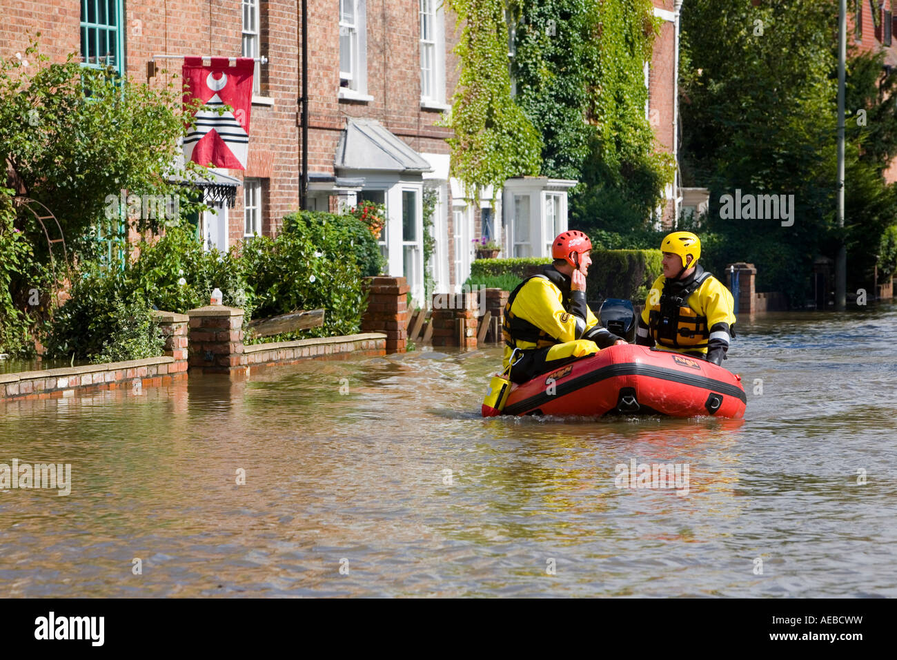 Tewkesbury Überschwemmungen im Sommer 2007 Stockfoto