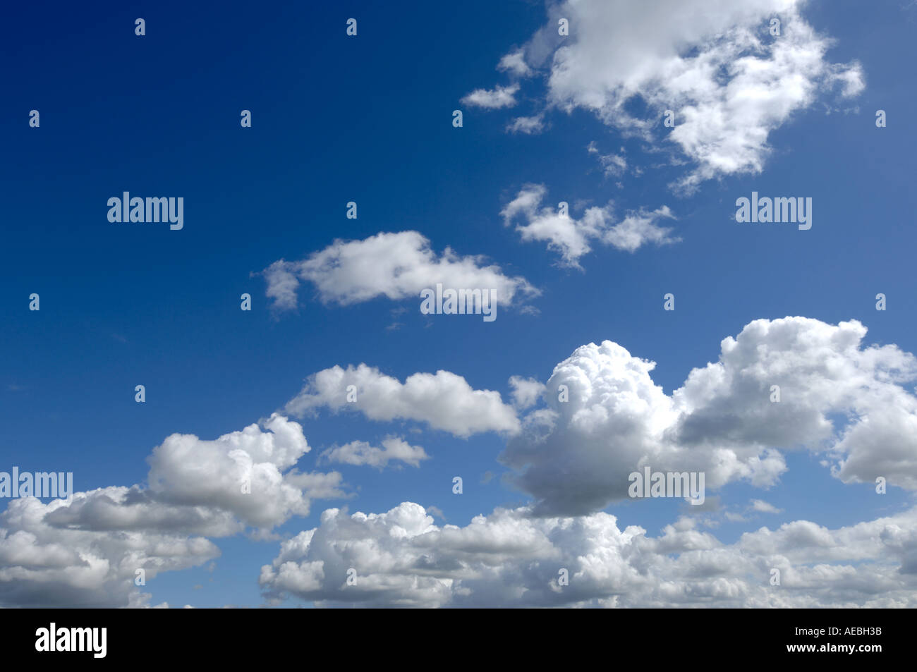 Cumulus Wolkenformationen Stockfoto