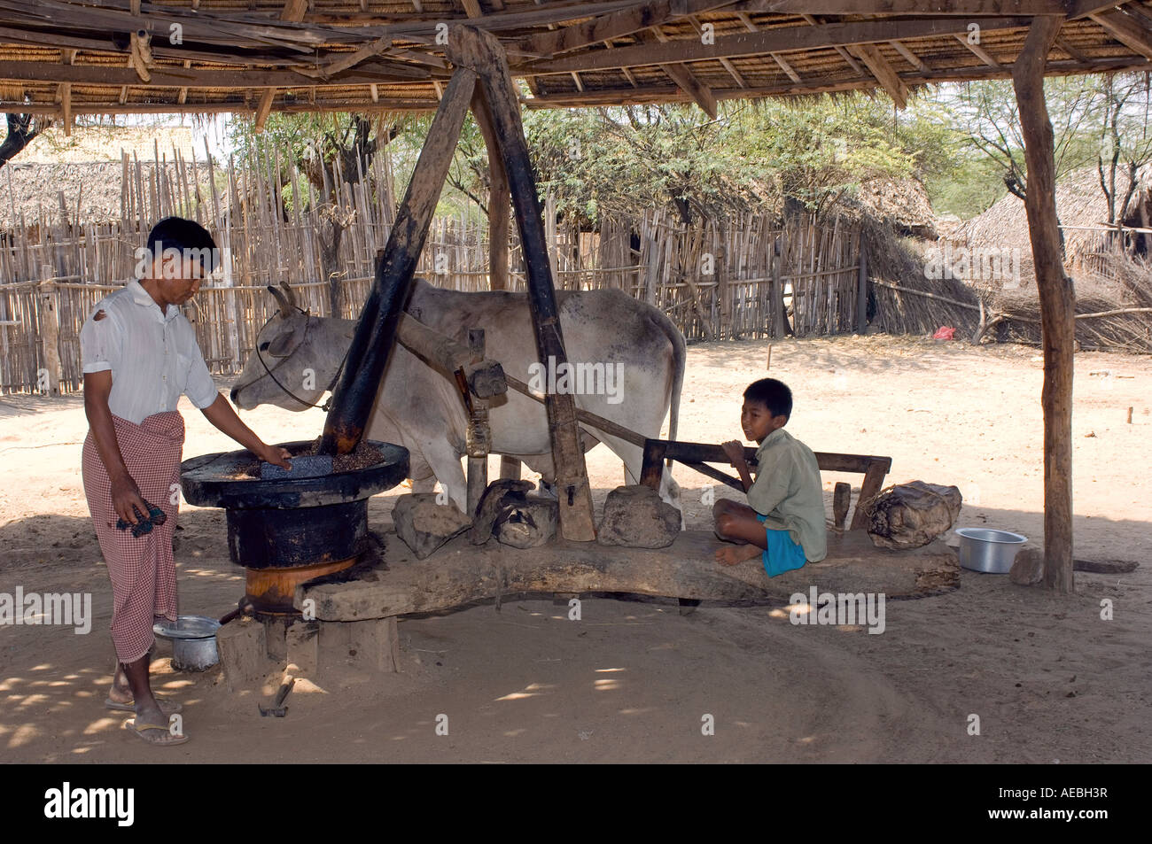 Die schönen Menschen und Landschaften von Myanmar Birma im Jahr 2006 Stockfoto