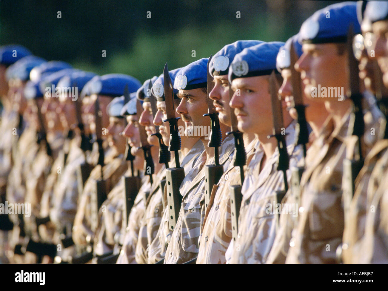 UN-Truppen auf Zypern Stockfoto