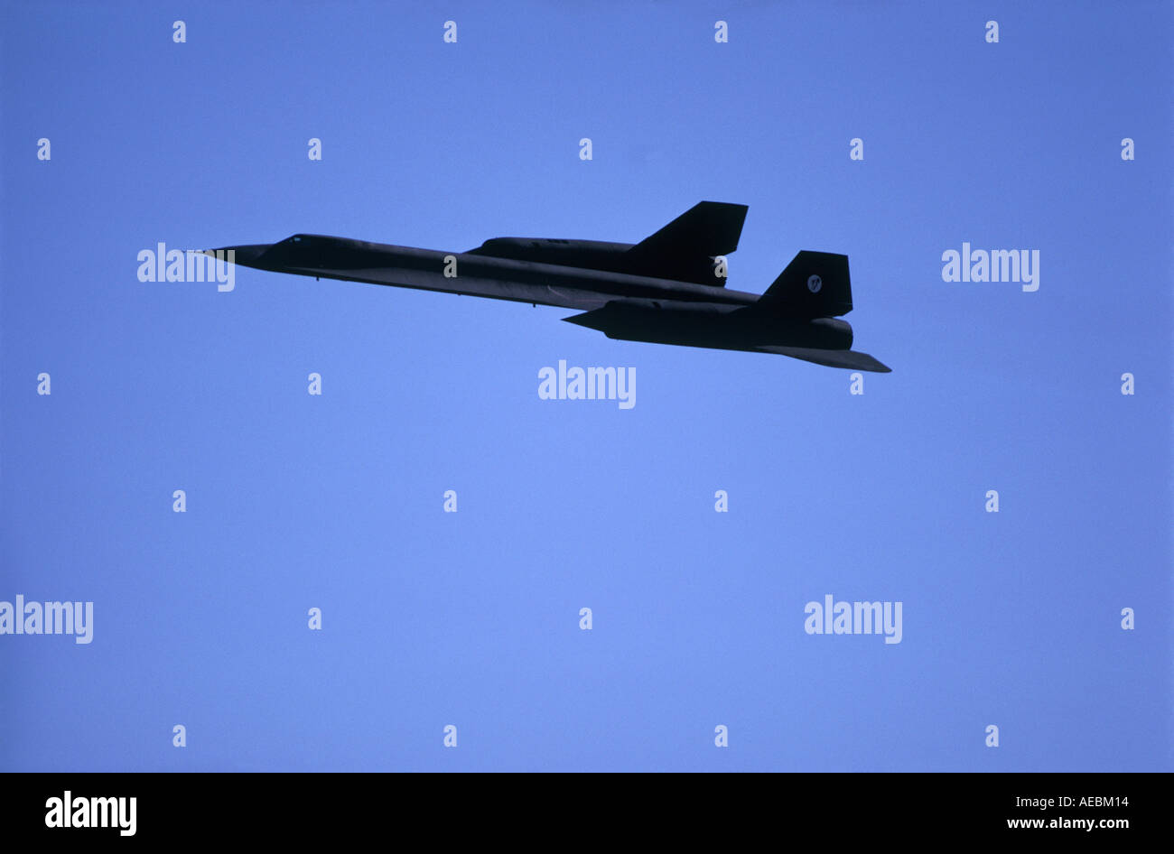 Ein Spionageflugzeug Lockheed SR-71 Blackbird im Flug Stockfoto