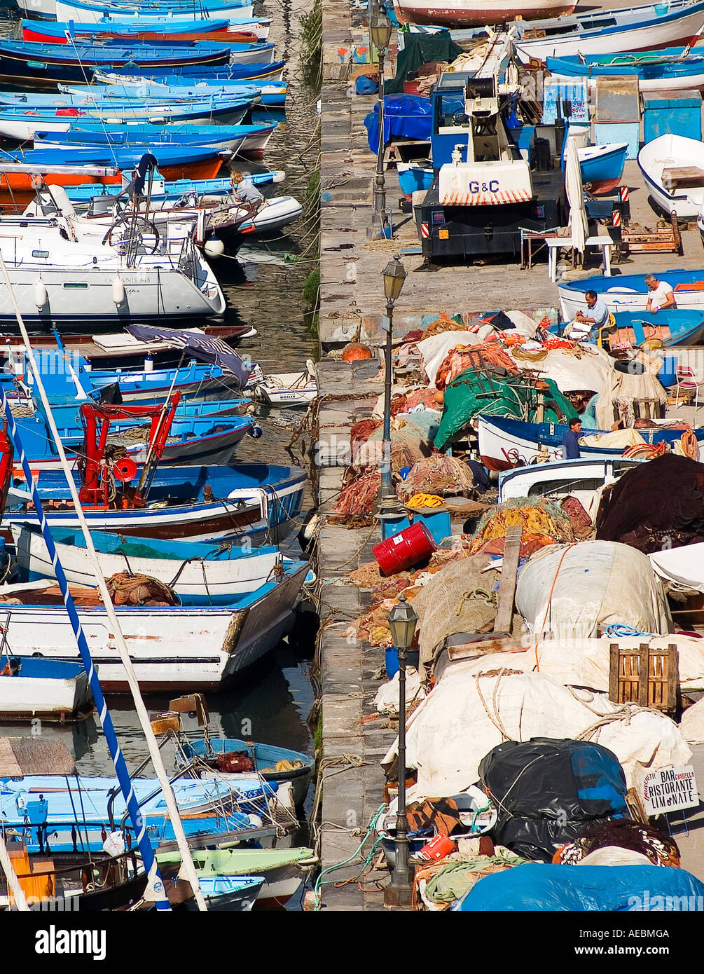 Insel Procida Marina Corricella Stockfoto