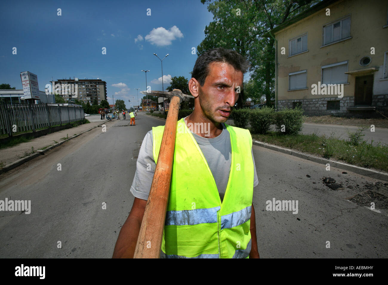 1 Million Zigeuner Leben in Bulgarien, die sie von ethnischen Bulgaren in allen Teilen der Gesellschaft diskriminiert werden Stockfoto