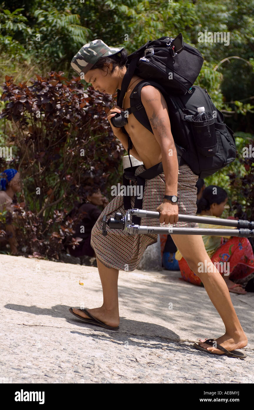 Die schönen Menschen und Landschaften von Myanmar Birma im Jahr 2006 Stockfoto