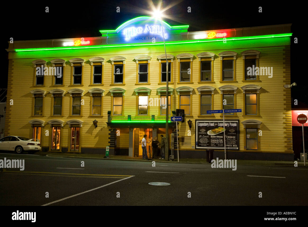 Die Mühle Bars und Restaurant New Plymouth Taranaki Nordinsel Neuseeland Stockfoto