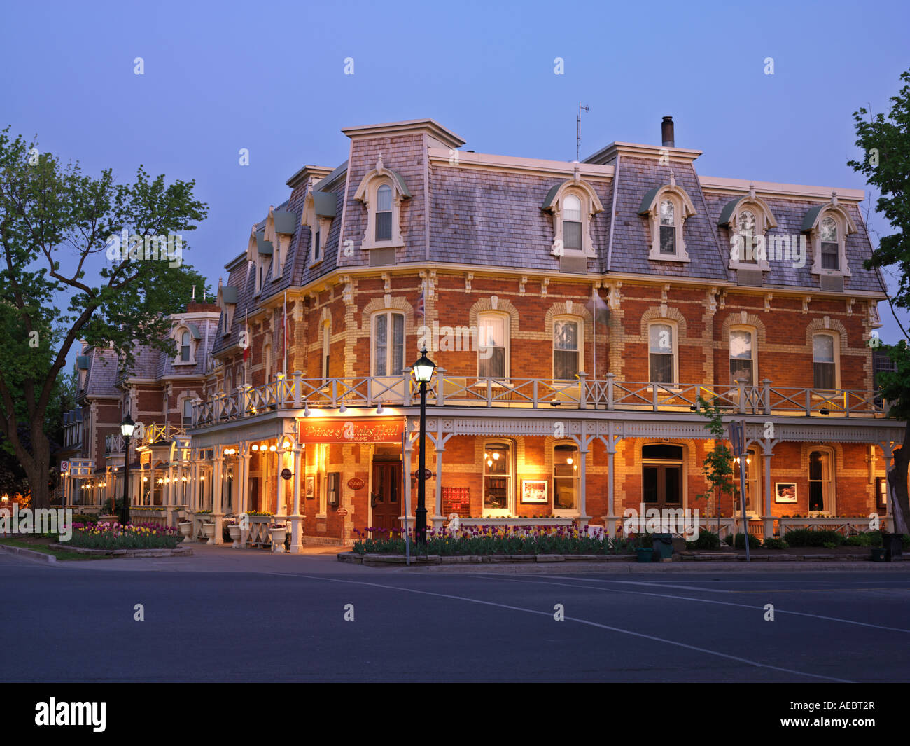 Kanada Ontario Niagara auf dem See Prince Of Wales Hotel ca. 1864 in der Abenddämmerung Stockfoto