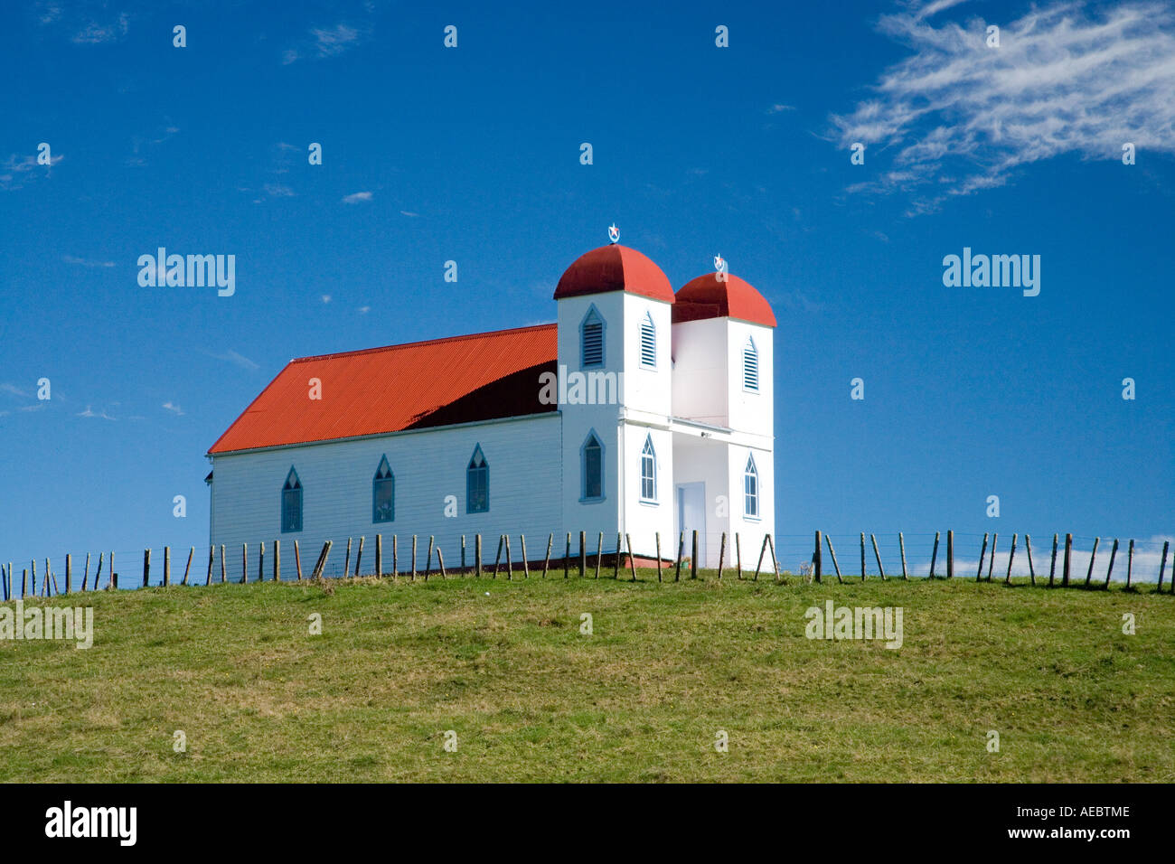 Ratana Kirche Raetihi Central Plateau Nordinsel Neuseeland Stockfoto