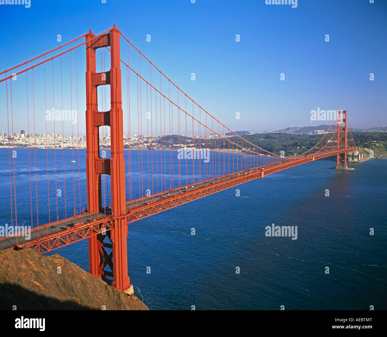 Vereinigte Staaten von Amerika California San Francisco Golden Gate Bridge Stockfoto