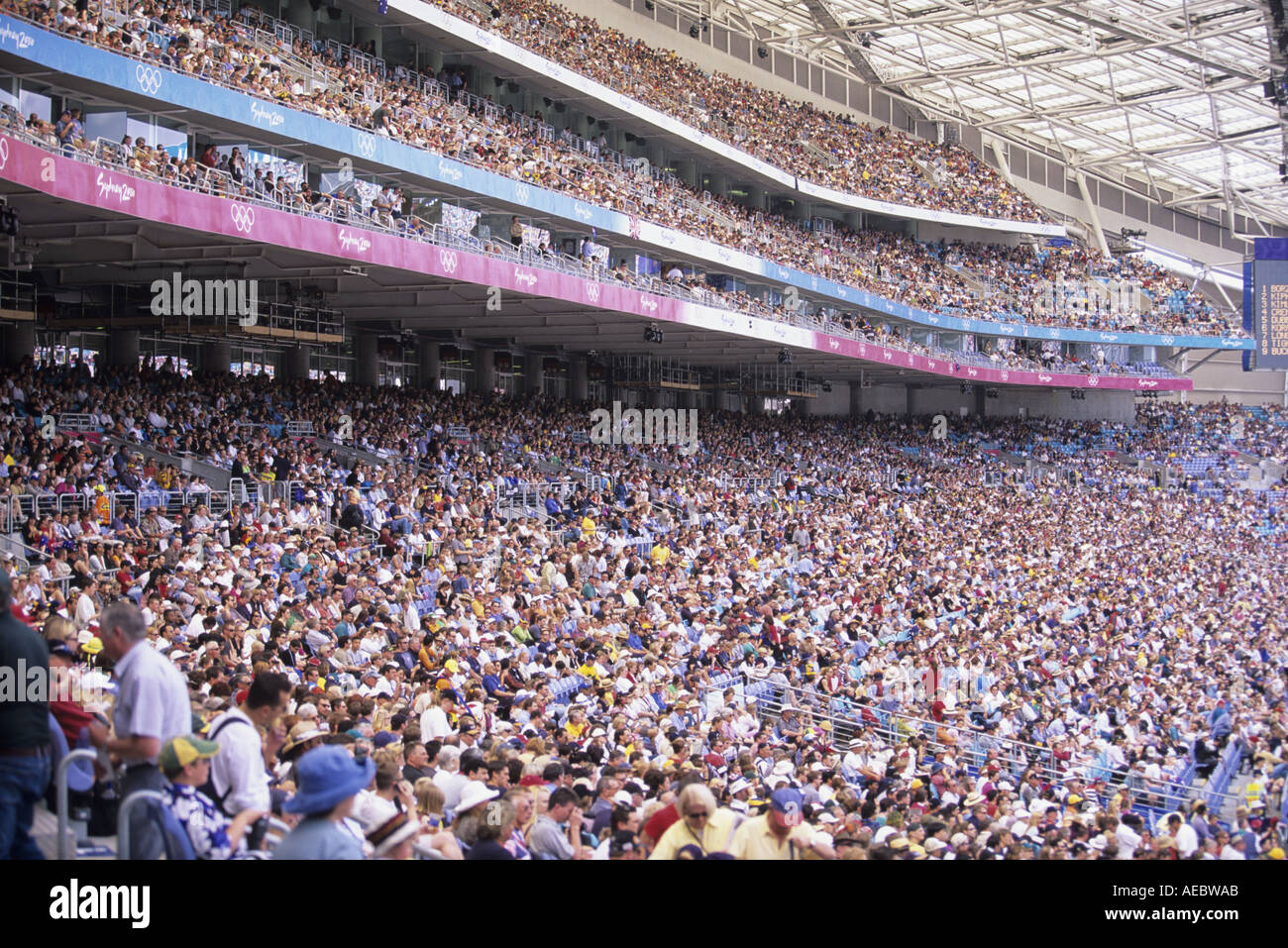 Publikum im Olympiastadion, Sydney 2000, Australien Stockfoto