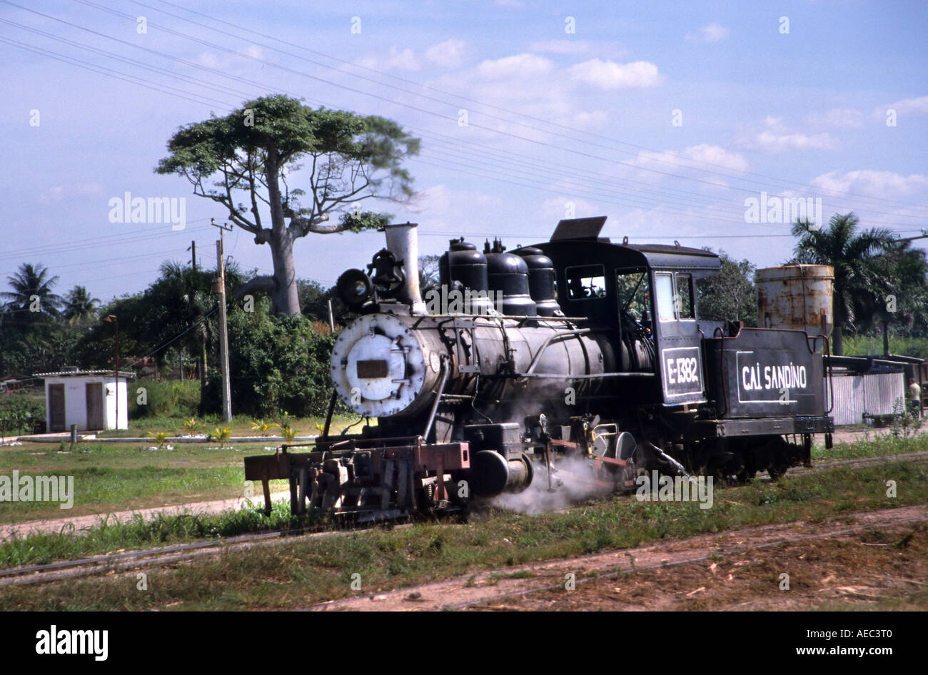 Kuba Kuba Dampfzug Zug Steam Engine Stockfoto