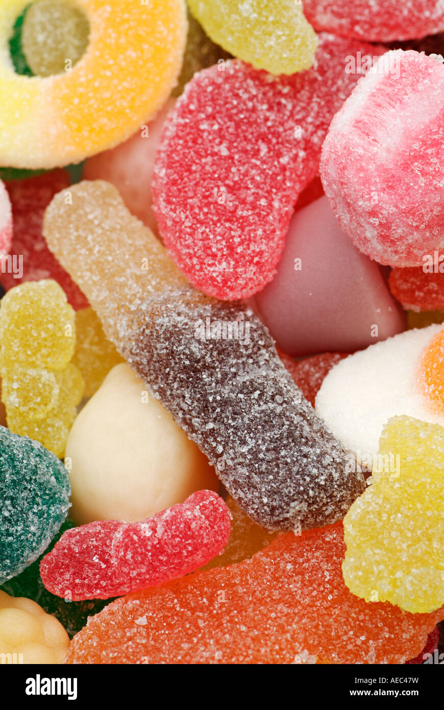 Candy-Pick n Mix hautnah Stockfoto