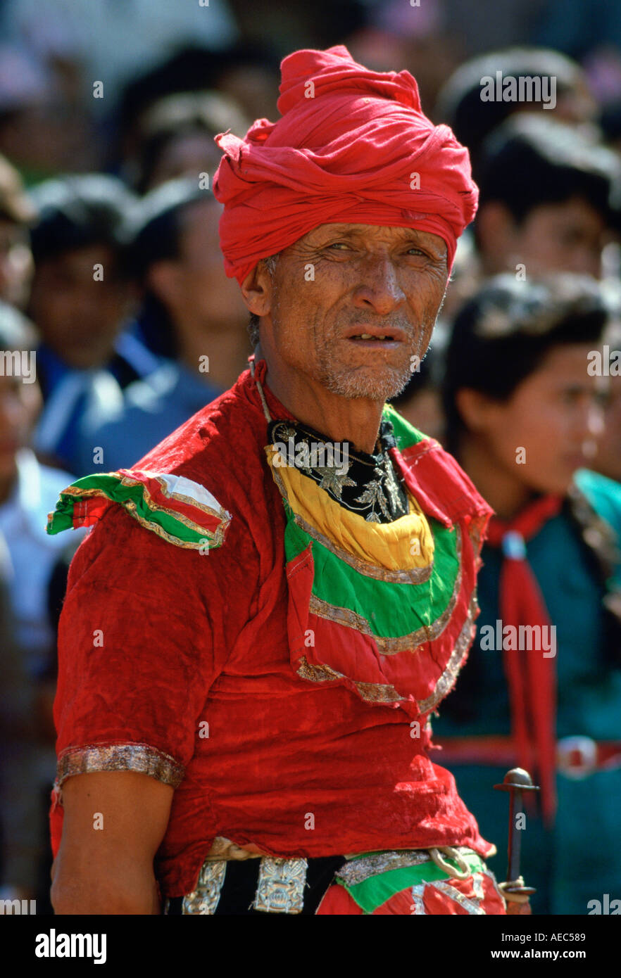 Tänzerin Bhaktapur Nepal Stockfoto