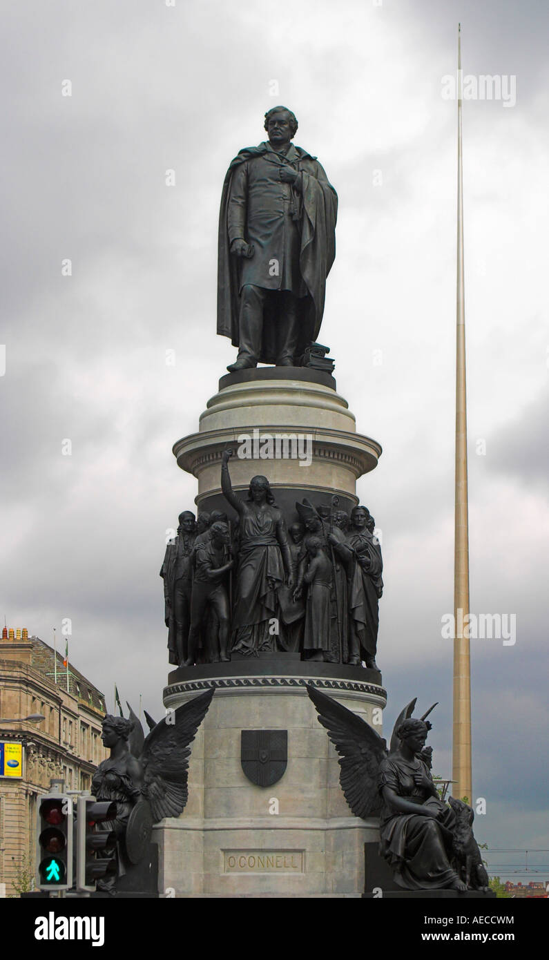 O' Connell Statue. Dublin, County Dublin, Irland Stockfotografie Alamy