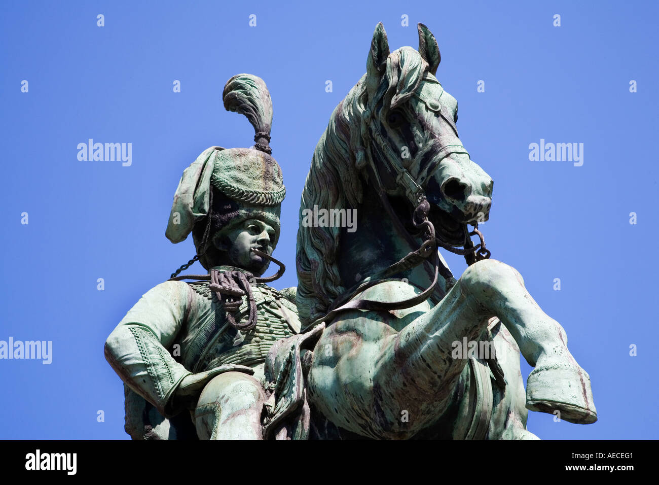 Statue von Charles William Vane Stewart 1778 bis 1854 im Marktplatz Durham England Stockfoto