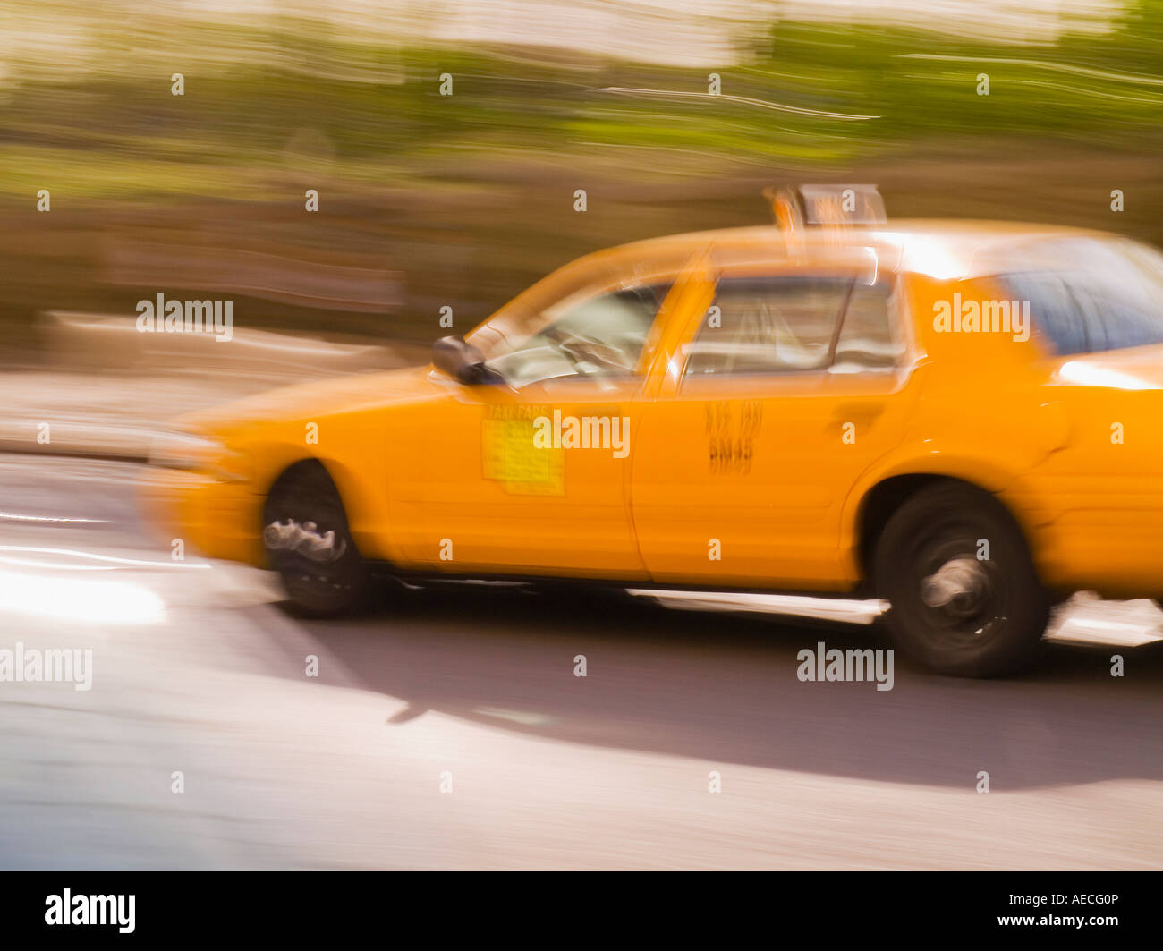 Taxi Taxi in New York City New York USA Stockfoto