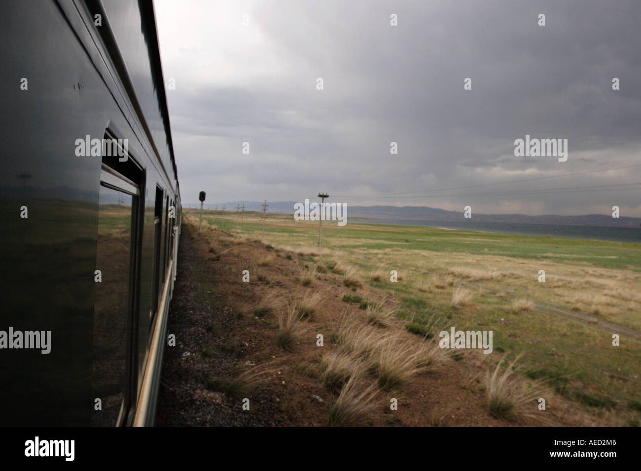 Trans-Siberian Express, Sibirien, Russland. Stockfoto