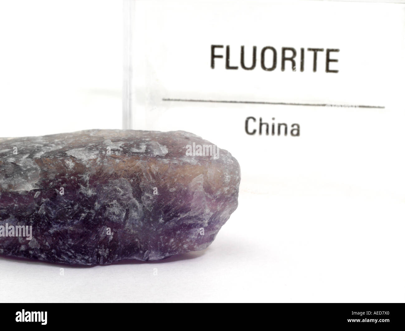 Fluorit aus China Stockfoto