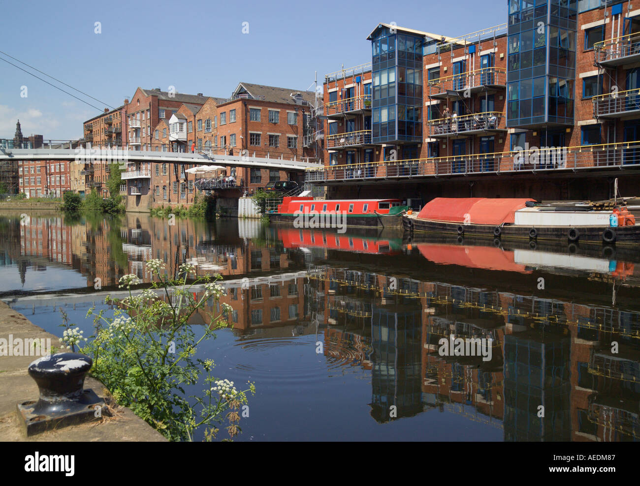 Wohnung Blöcke "Brauerei Wharf" Leeds Yorkshire Stockfoto