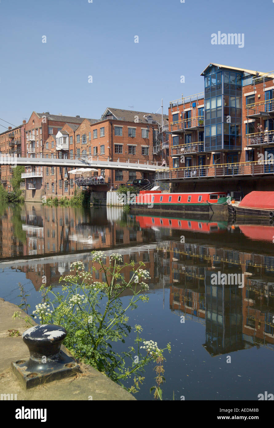 Wohnung Blöcke "Brauerei Wharf" Leeds Yorkshire Stockfoto