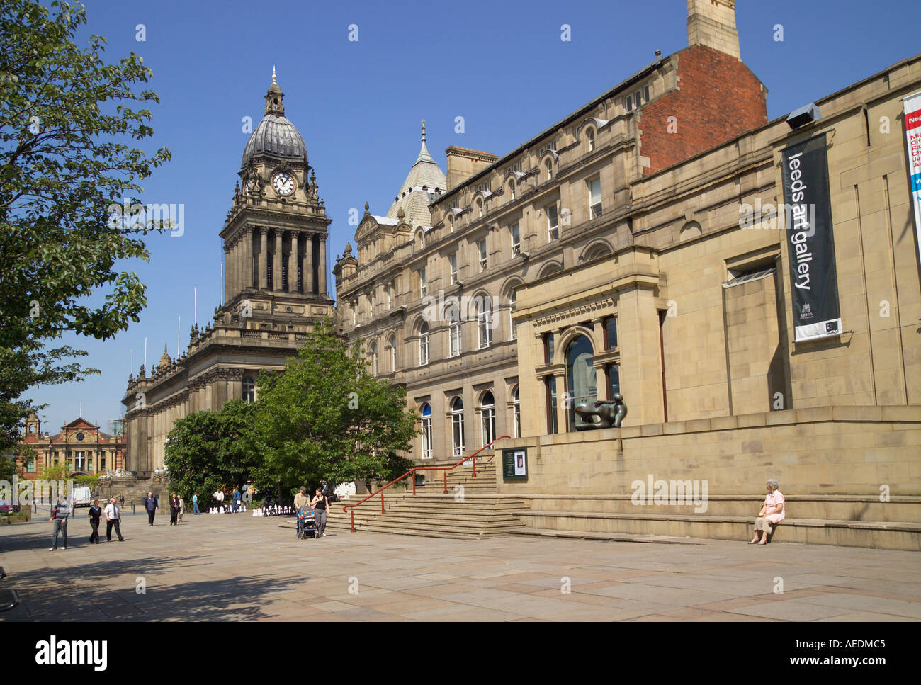 Leeds City [Galerie] Yorkshire Stockfoto