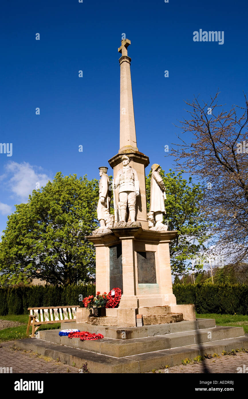 UK Wales Powys Builth Wells das Groe Kriegerdenkmal Stockfoto