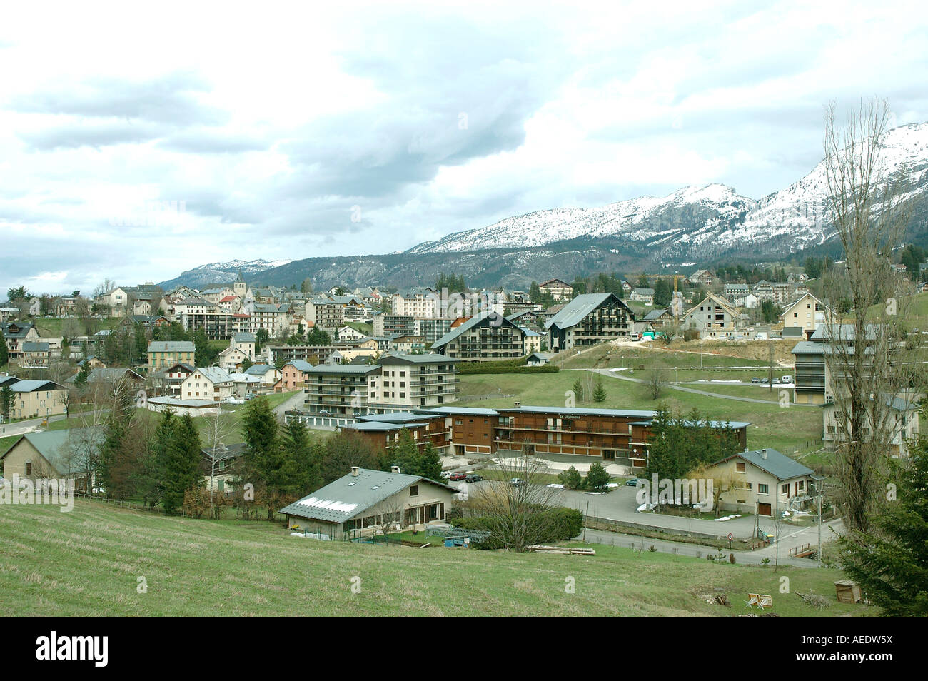 Europa, Frankreich, Alpen, Isere, The Vercors, Villard de Lans, regionaler Natur Parkwinter Sport Stockfoto
