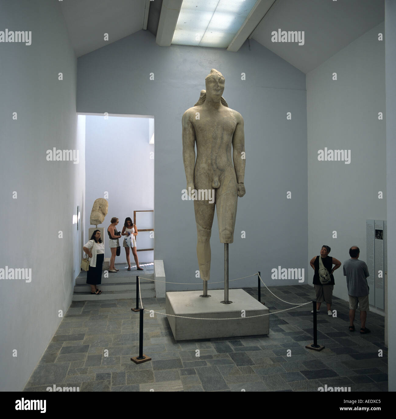 Archaische Statue Museum Samos griechische Inseln Griechenland Hellas ...