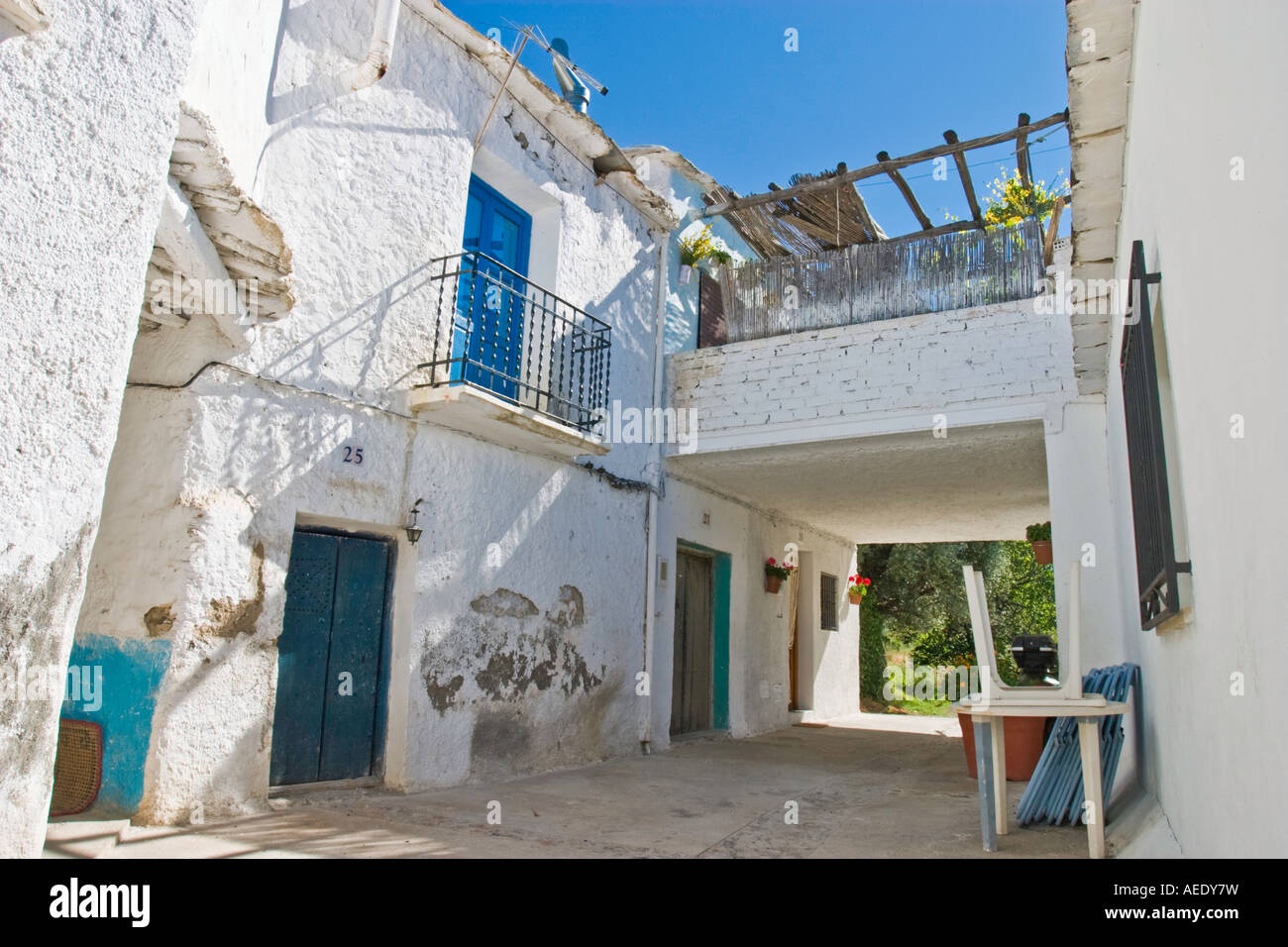 Mecina La Taha Alpujarras Andalusien Spanien Stockfoto