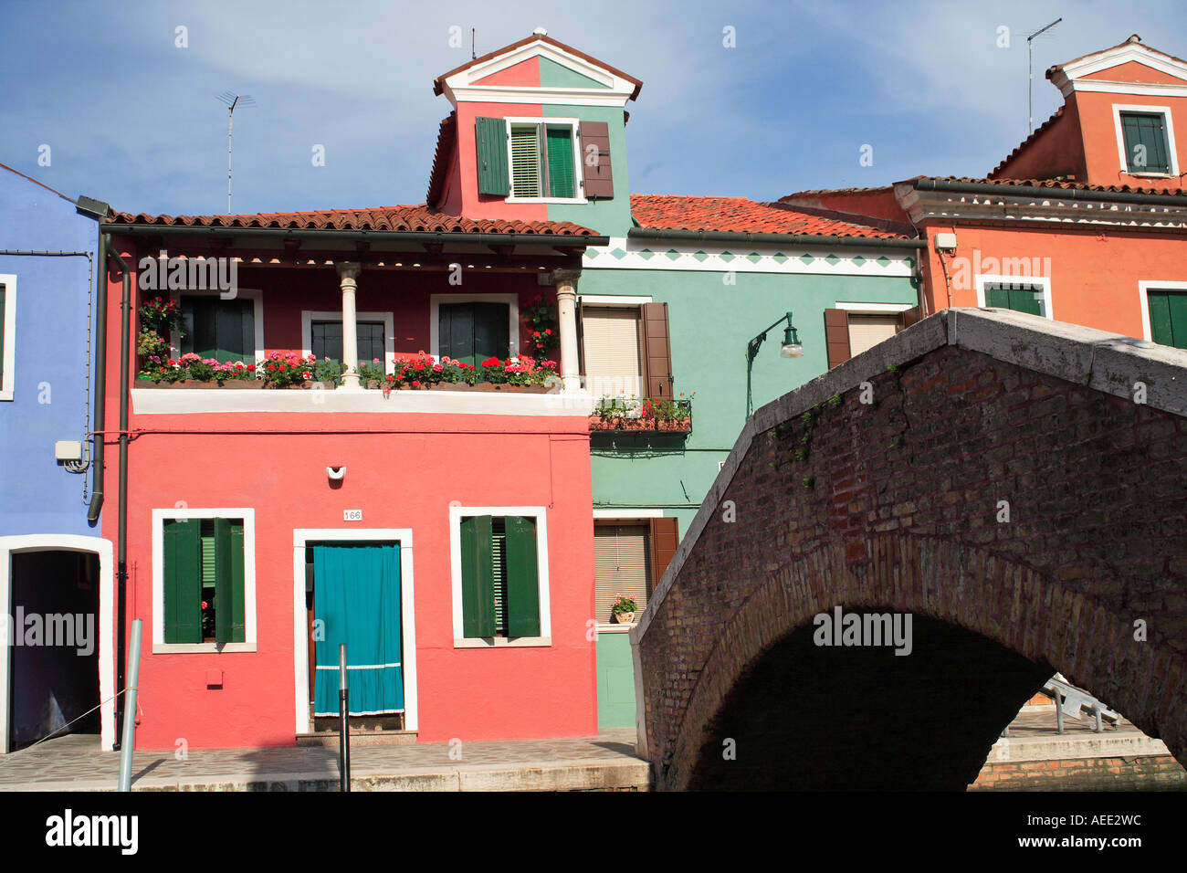 Burano Venedig Italien Stockfoto