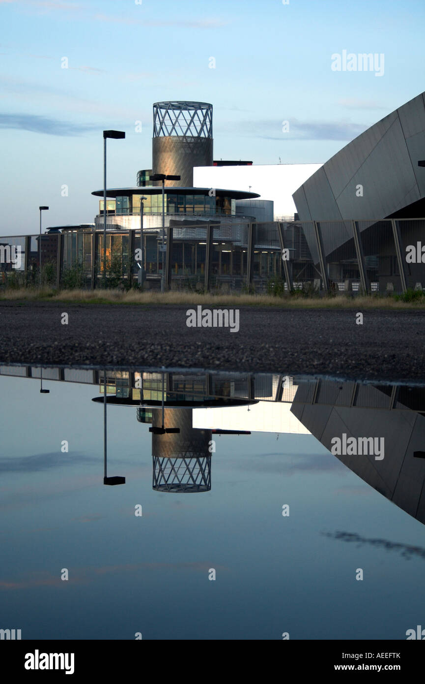 Die Lowry und Imperial War Museum, Salford Quays, Manchester, UK Stockfoto