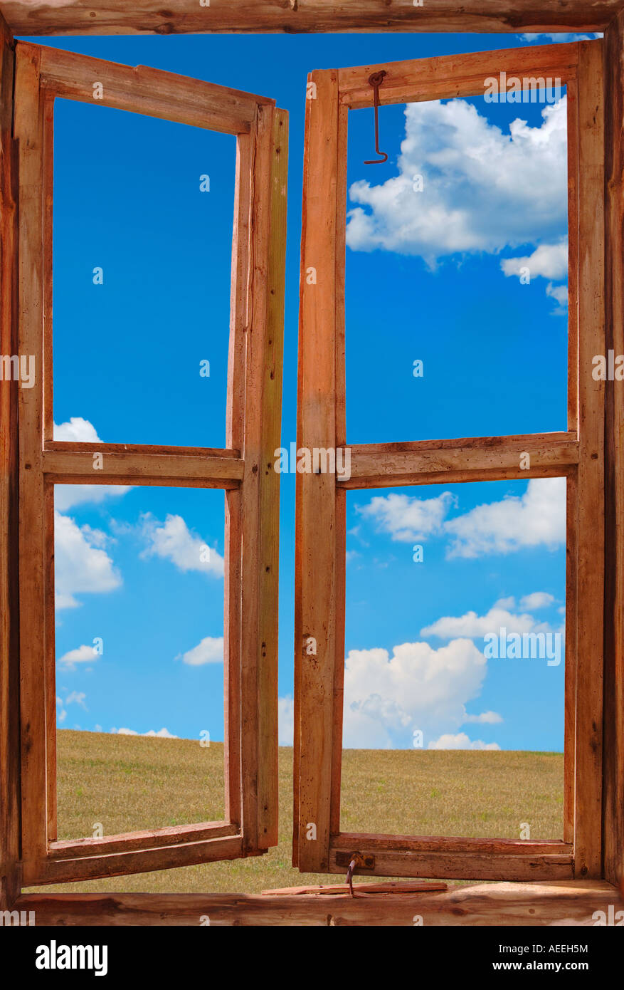 Fenster der Möglichkeiten Stockfoto