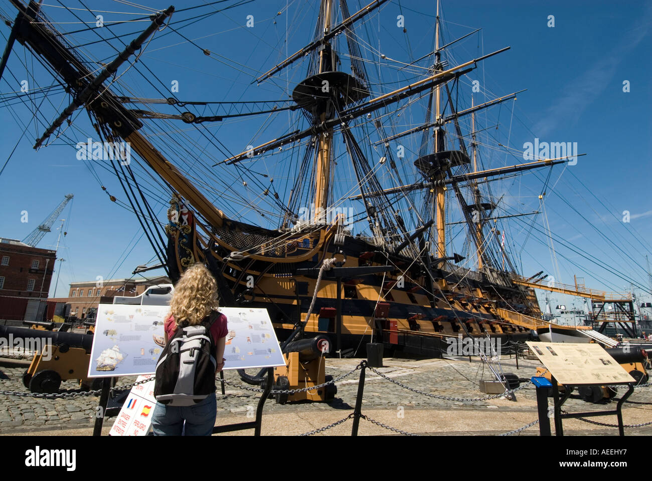 HMS Victory, England, Vereinigtes Königreich Stockfoto