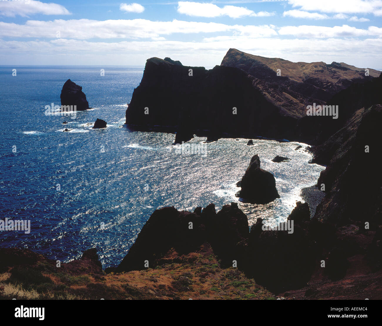 landen Sie Zunge Ponta de Sao Lourenco Madeira Portugal Europa. Foto: Willy Matheisl Stockfoto